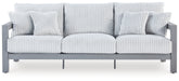 Bay Furniture Gallery - Ashley Furniture - Hurley Park Outdoor - Sofa with Cushion / Gray - PCP695-838